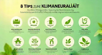 Die besten 8 Tipps bei Klimaneutralität