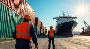 Zusammenarbeit zwischen Akteuren im Hafenbetrieb (5/10)